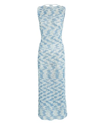Akoia Swim Ulu Open-Back Crocheted Cotton Midi Dress | INTERMIX®