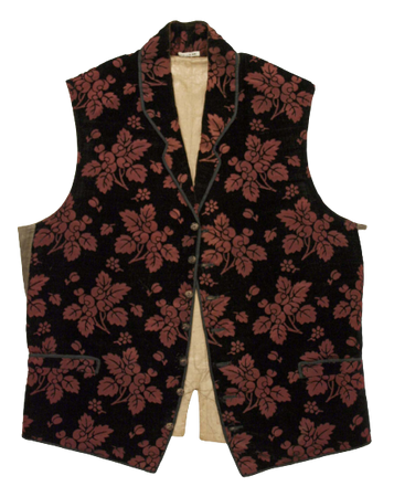 Silk waistcoat, 1830-49