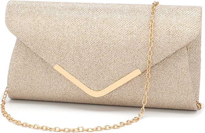 MYLONI Clutch Purses For Women Women's Evening Bags Clutches for Women Party Prom Wedding Sparkling Shoulder bag(Champagne): Handbags: Amazon.com