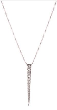 white gold Diamond spike necklace
