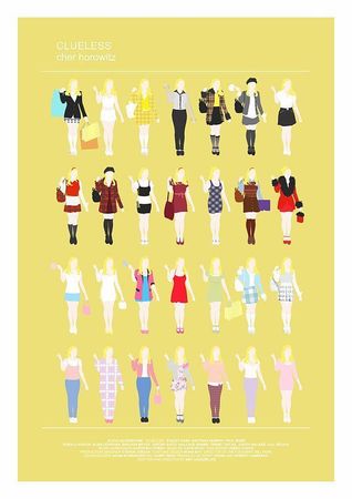 CLUELESS Movie Poster Minimalist print Cher by thefilmfreak | Clueless fashion, Clueless movie, Clueless outfits