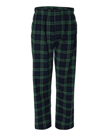 Plaid green pj pants