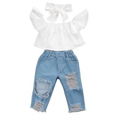 Toddler Girl Stripe Peplum 2-Piece Outfit Set – The Trendy Toddlers