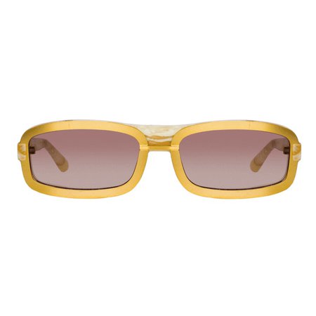 Linda Farrow Y/Project 6 Rectangular Sunglasses $460