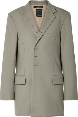 Rokh | Oversized twill blazer | NET-A-PORTER.COM