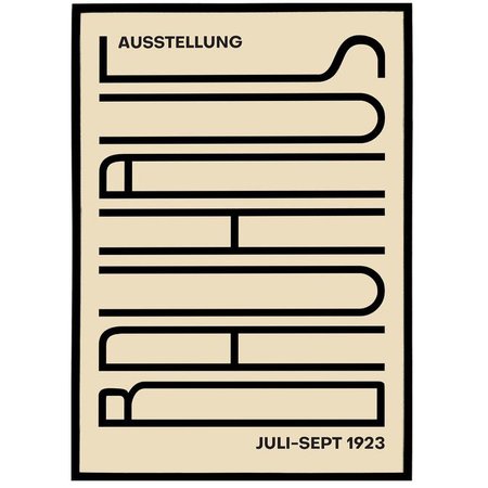 HYPE SHERIFF Typographic Bauhaus Poster
