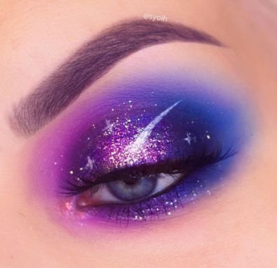 purple sparkle eyeshadow