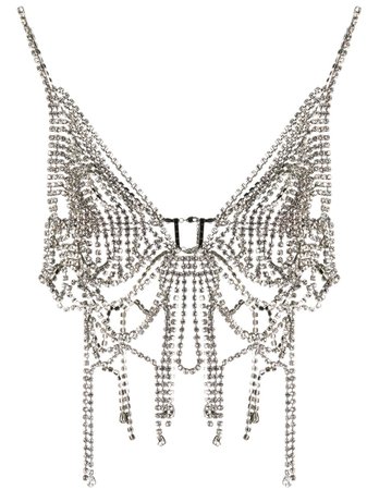 AREA Crystal Structured Top - Farfetch