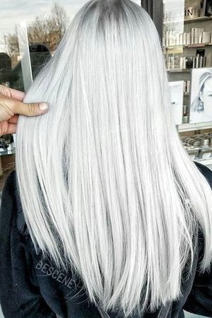 Silver/Platinum Blonde Hair