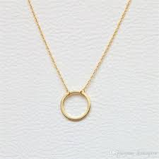 gold circle necklace - Google Search