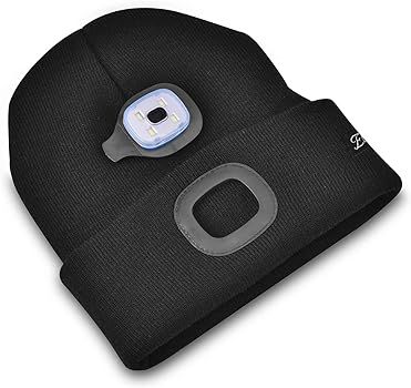 Amazon.com: Etsfmoa Unisex Beanie with The Light Gifts for Men Dad Father USB Rechargeable Caps Black : Clothing, Shoes & Jewelry