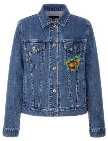 jeans jacket corazón a corazón diseño exclusivo por Grisu’s Closet