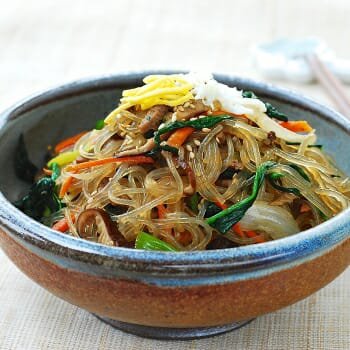 Japchae (Korean Stir-fried Glass Noodles) - Korean Bapsang