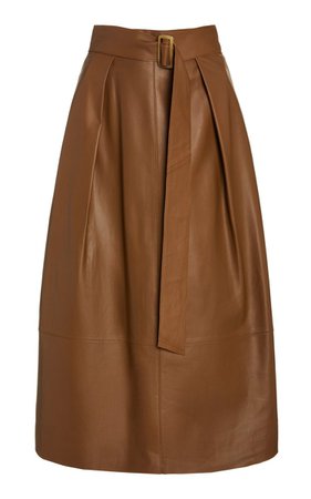 Belted Leather Skirt By Vince | Moda Operandi