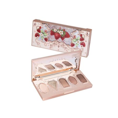 Flower Knows Strawberry Rococo Series Five-Color Eyeshadow Palette Chic Decent Beauty