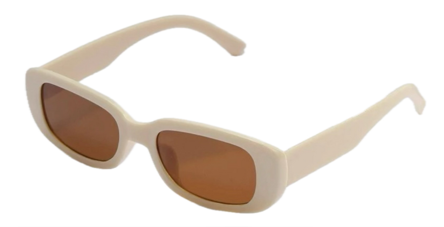 brown square glasses