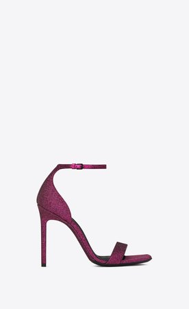 Saint Laurent ‎AMBER Sandals In Glitter ‎ | YSL.com