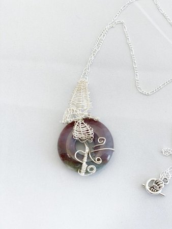 Purple Weave Gemstone Necklace - MoonSparks
