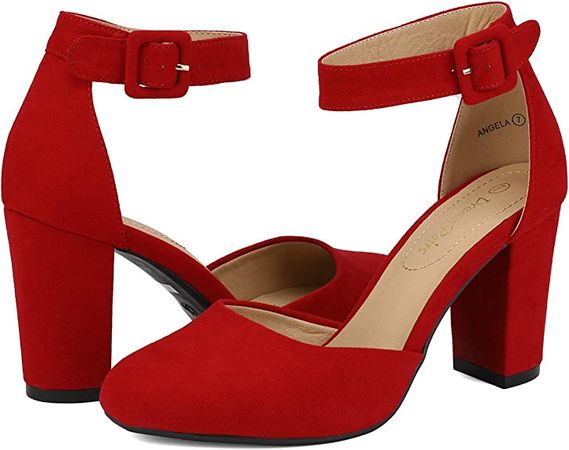 Amazon.com | DREAM PAIRS Women's High Heel Closed Toe Chunky Wedding Pumps Shoes | Pumps