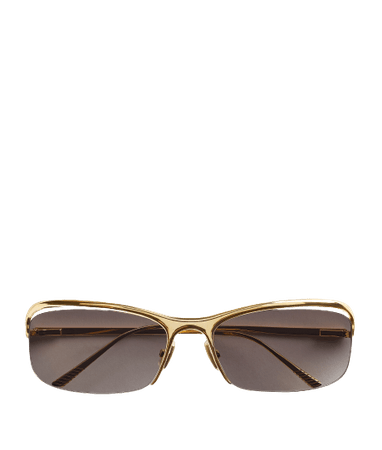 Bottega Veneta -  Curve Sunglasses in Gold