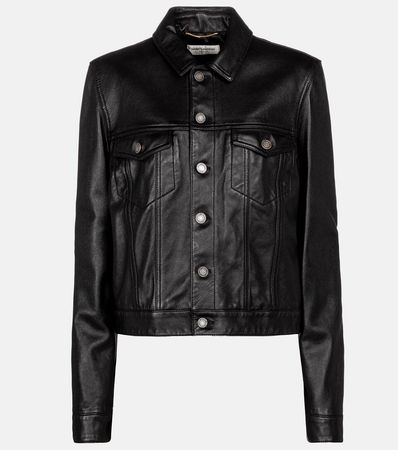 Saint Laurent - Leather jacket | Mytheresa