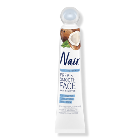 Prep and Smooth Sensitive Facial Hair Remover and Exfoliant - Nair | Ulta Beauty