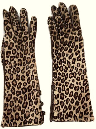 cheetah gloves