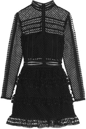 black crochet