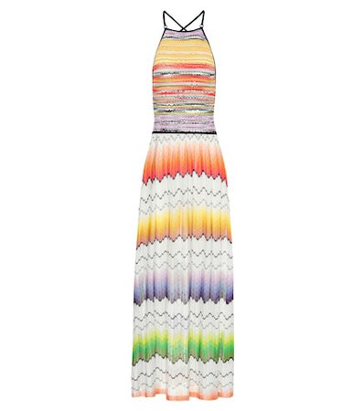 Striped crochet dress