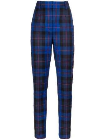 Versace | checked wool trousers