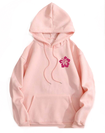 ocean beach hoodie preppy pink