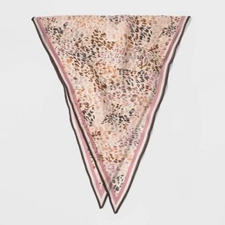 Women's Animal Print Kite Scarf - A New Day™ Coral One Size : Target