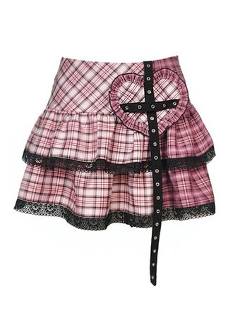 Dark In Love Pastel Plaid Mini Skirt | Attitude Clothing