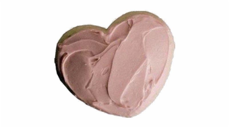 Pink Heart Shaped Cookie