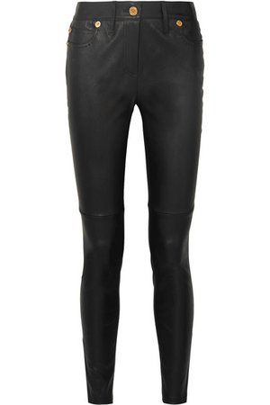Versace | Pantalon skinny en cuir | NET-A-PORTER.COM
