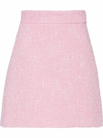 Miu Miu A-line Tweed Skirt - Farfetch