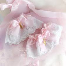 white and pink lace cuffs - Google Search
