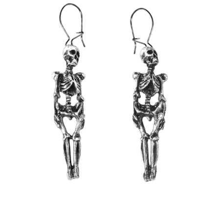 skeleton earrings