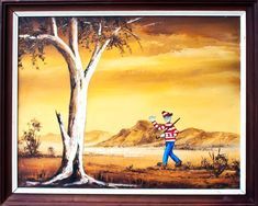 Vintage Thrift Shop Painting - Upcycled