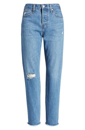 Levi's® Wedgie Icon Fit High Waist Nonstretch Straight Leg Jeans (Athens Hera) | Nordstrom