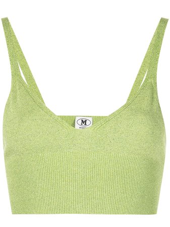 M Missoni knitted cropped top green 2DK001002K009C - Farfetch