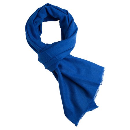 blue scarf