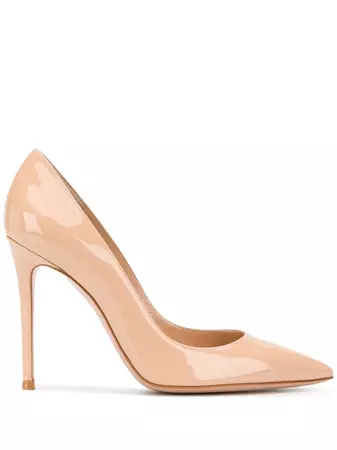 Shop Gianvito Rossi pointed toe 105mm pumps with Express Delivery - FARFETCH