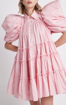 Swift Butterfly-Sleeve Cotton Mini Dress By Aje | Moda Operandi