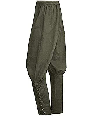 Amazon.com: Men's Ankle Banded Pants Medieval Viking Navigator Pirate, Coffee, Size Medium : Clothing, Shoes & Jewelry