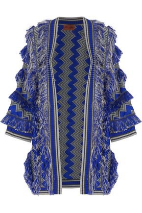 Fringed crochet-knit cardigan | MISSONI | Sale up to 70% off | THE OUTNET