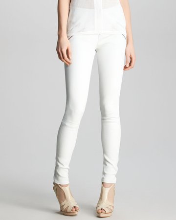 White Leather pants