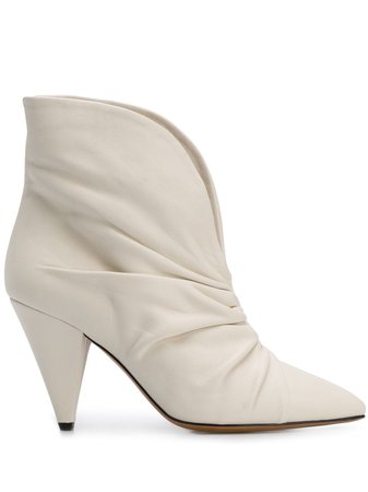 Isabel Marant Lasteen Ankle Boots BO041720P005S Neutral | Farfetch