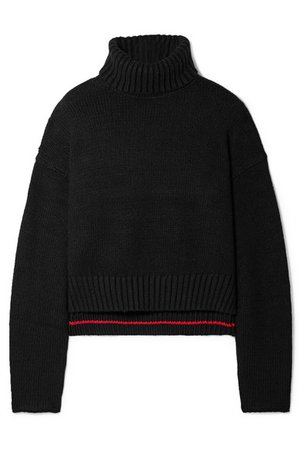 Proenza Schouler | Cropped knitted turtleneck sweater | NET-A-PORTER.COM