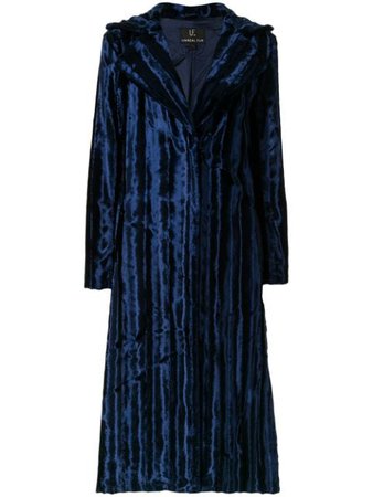 Unreal Fur Faux Fur Midi Coat URF8900465NAV Blue | Farfetch